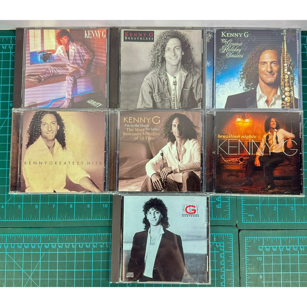 Kenny G CD Lot 7 Albums Breathless Duotones Brazilian Nights Greatest Hits Jazz